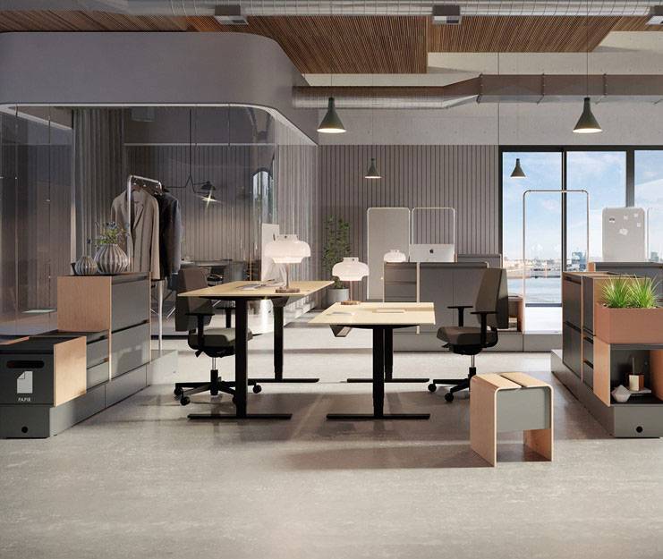 Bureaux à hauteur variable